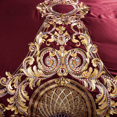 Juego de Cama de 4 Piezas con Bordados Elegantes - Image 12