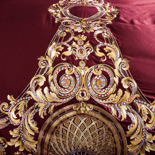 Juego de Cama de 4 Piezas con Bordados Elegantes - Image 12