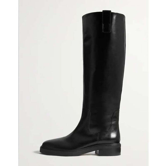 Botas de Caña Alta con Tacón Bajo para Otoño e Invierno