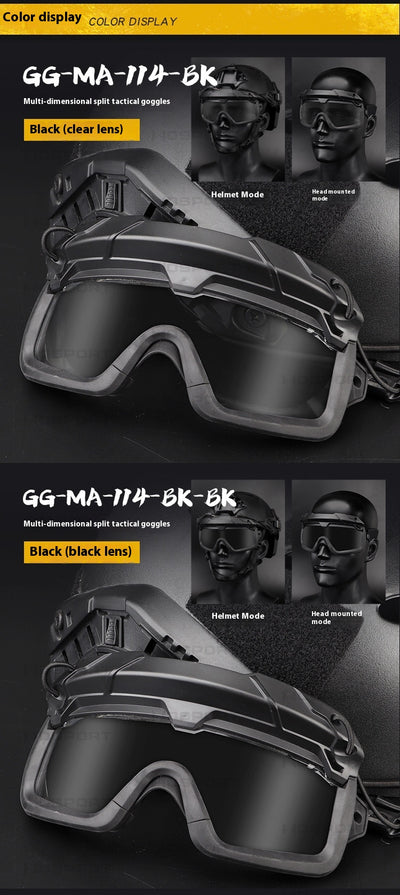 Gafas Tácticas Multifuncionales para Exterior - Dos Modos de Uso - Image 30