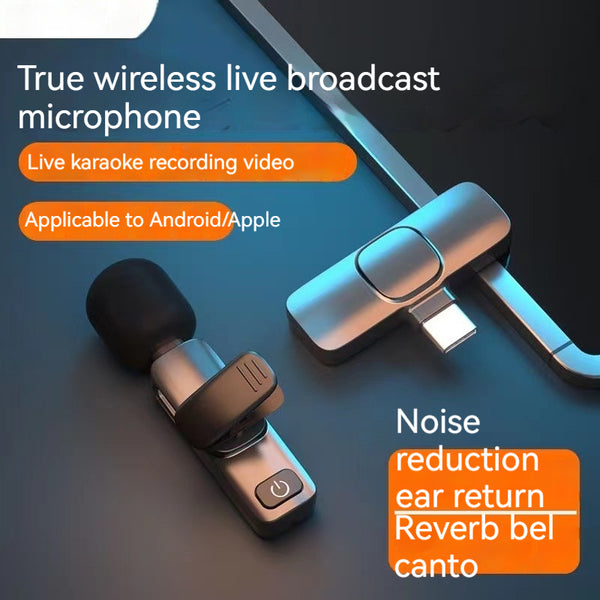 Micrófono Clip para Cuello K8K9 con Cancelación Inteligente de Ruido