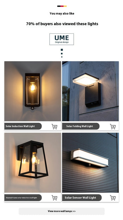 Lámpara Solar de Pared Exterior con Sensor de Movimiento - Image 18