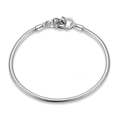 Pulsera de Cadena Espina de Serpiente en Plata 925 - Base DIY sin Cierre - Image 4