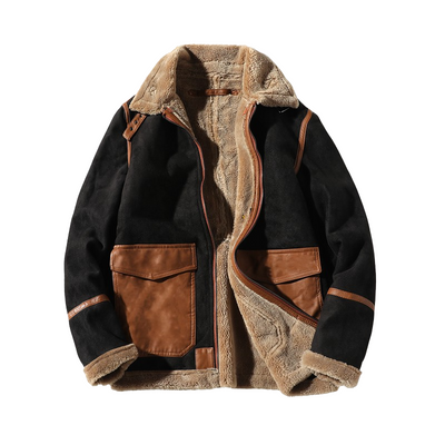 Chaqueta para Hombre con Forro de Lana y Cuello de Piel - Image 6