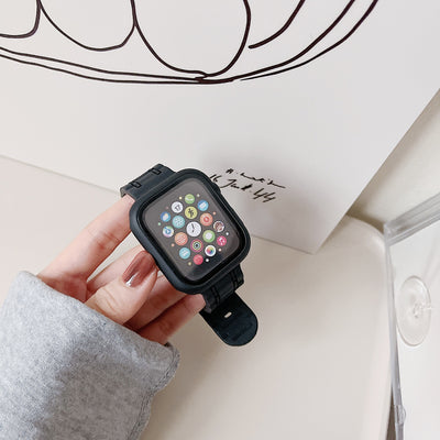 Set de Correas de Silicona para Apple Watch 7, SE y 8 con Funda Protectora - Image 15