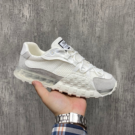 Zapatos Blancos Deportivos con Cojín de Aire y Suela Suave - Image 11