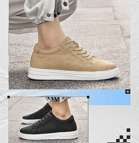 Zapatillas Deportivas Blancas para Hombre con Suela Elevada y Altura Aumentada - Image 25