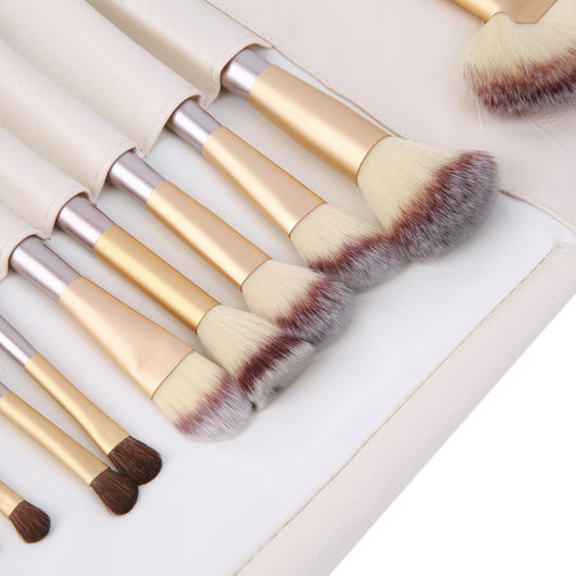 Set de Brochas de Maquillaje Beige Champagne - Image 3
