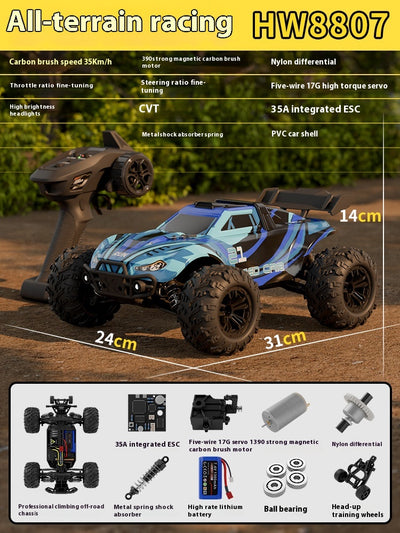 Auto de Carreras 4x4 de Alta Velocidad con Control Remoto - Image 7