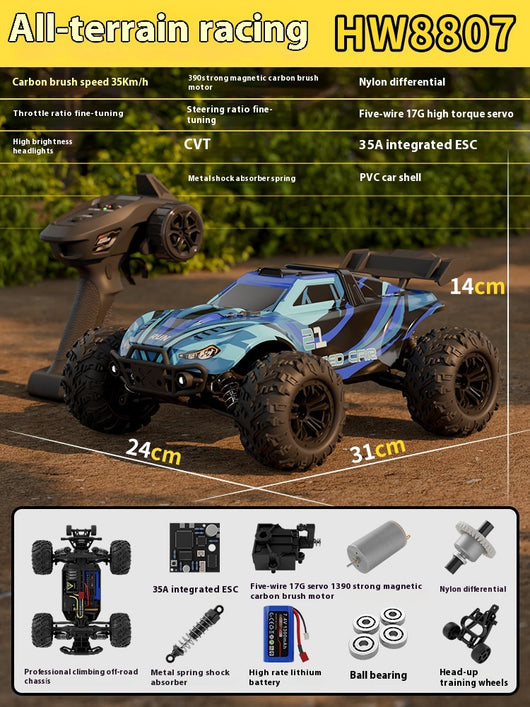Auto de Carreras 4x4 de Alta Velocidad con Control Remoto - Image 7