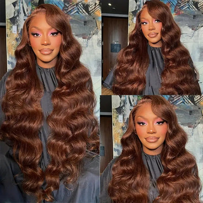 Peluca Larga Ondulada Marrón - Cobertura Completa de Cabello Rizado - Image 14