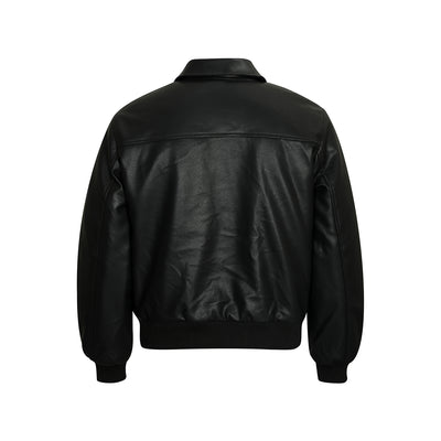 Chaqueta de Cuero PU Estilo Urbano Americano con Algodón - Image 10