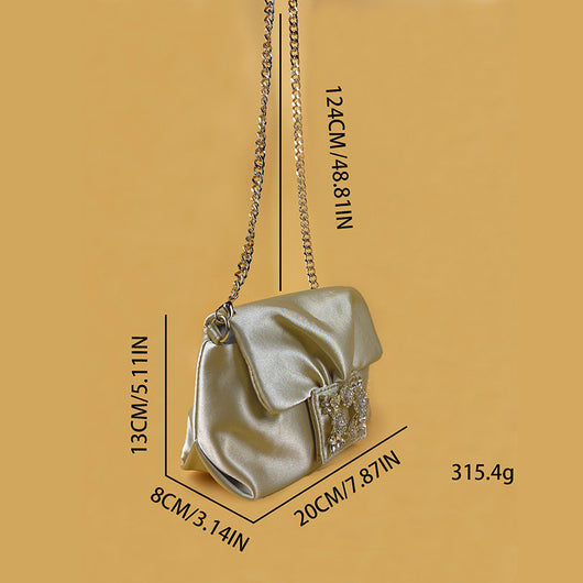 Bolso Bandolera Retro Arrugado con Cadena - Image 26