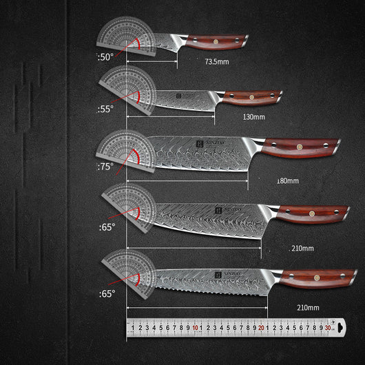 Juego de 7 Cuchillos Damasco Premium para Cocina - Image 8
