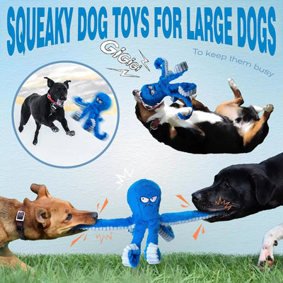 Juguete Masticable Resistente para Perros Grandes - Juguete Interactivo con Sonido Crujiente y Cuerda - Image 11