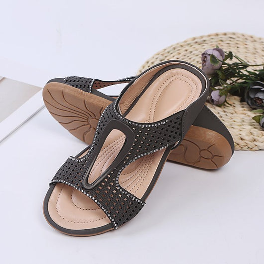 Sandalias Planas Caladas para Mujer - Diseño Hueco Perforado Verano - Image 3