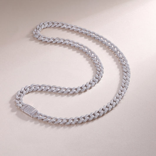 Collar Colgante Isla de Plata - Joyería de Lujo con Moissanita Premium y Plata S925 - Image 9