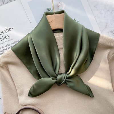 Pañuelo de Seda Elegante Retro para Primavera y Otoño - Image 17