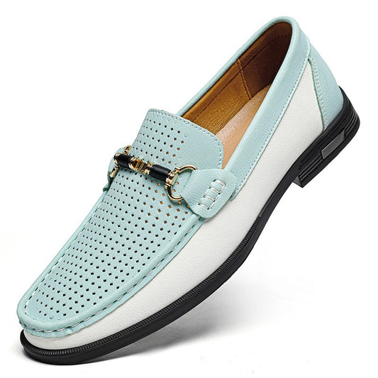 Mocasines de Cuero Genuino para Hombre Talla Grande 47 - Zapatos Casuales Cómodos
