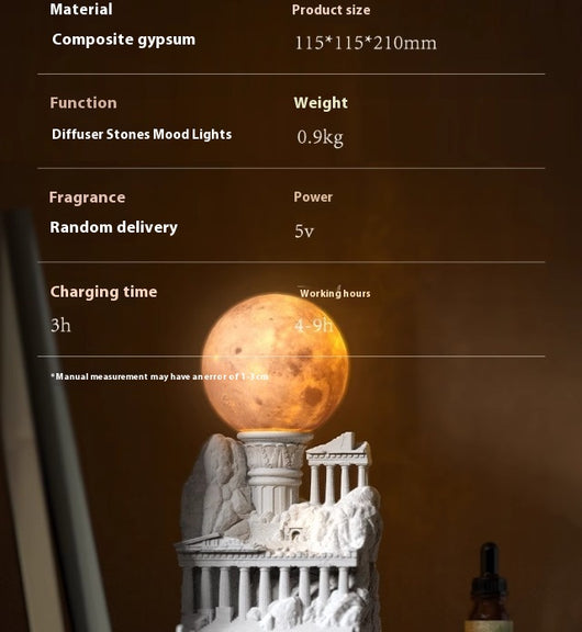 Lámpara Aromática de Yeso Decorativa para Mesita de Noche - Image 12