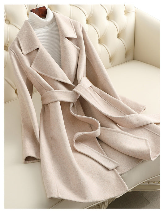 Abrigo Reversible de Cachemira Mediano para Mujer - Image 11