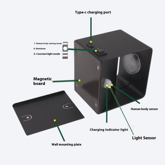 Lámpara Decorativa con Sensor de Movimiento Inteligente - Image 3