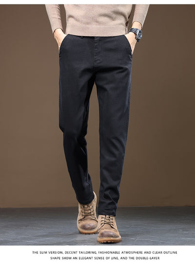 Pantalones Casuales Rectos para Hombre Chaolunbu - Corte Clásico y Cómodo - Image 14