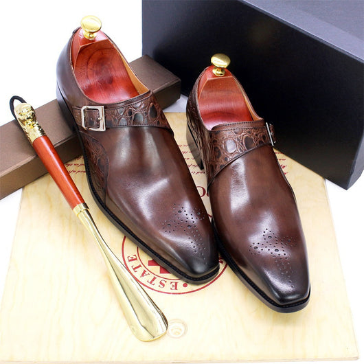 Zapatos de Cuero Ejecutivos Estilo Británico para Hombre - Casual Elegante Verano - Image 8