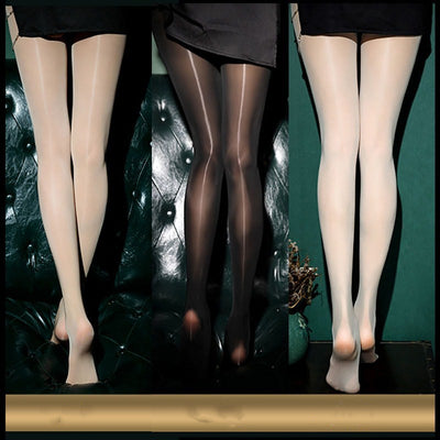 Medias Brillantes Ultrafinas con Bragueta Dorada - Estilo Elegante y Sensual - Image 10