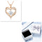 Female 925 Plateado Twelve Birthstone Pendant Necklace Rose Dorado Box April