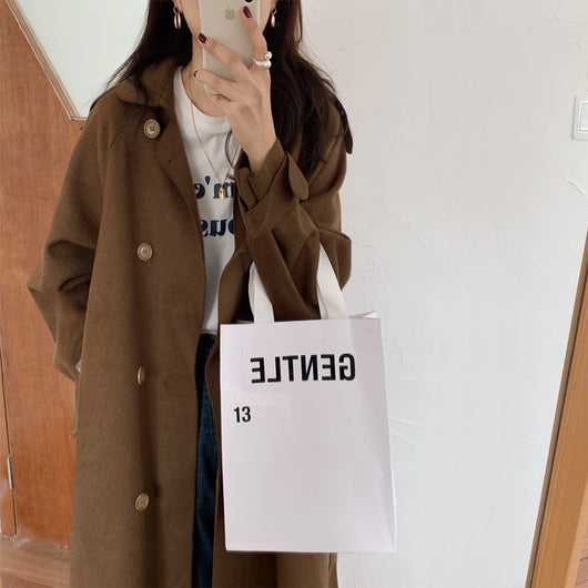 Abrigo Largo de Cachemira Reversible Hecho a Mano - Image 13