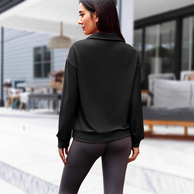 Suéter con Solapa Oversize de Cierre para Mujer - Image 4