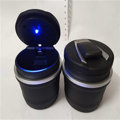 Cenicero para Auto 2 en 1 con Luz LED