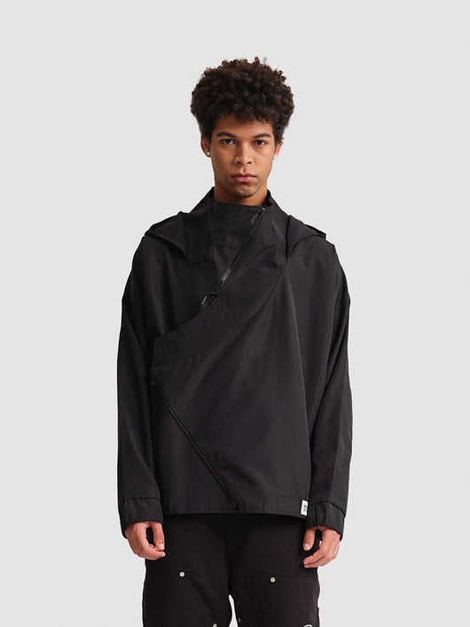 Abrigo Deportivo con Cierre Diagonal y Capucha para Hombre y Mujer - Image 5