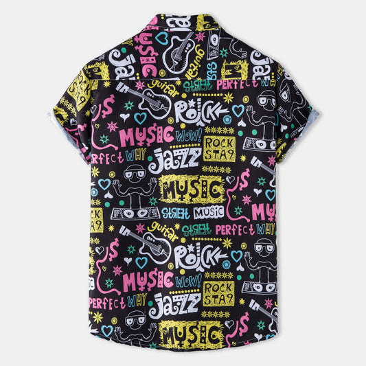 Camisa Hawaiana Floral de Manga Corta para Hombre - Estilo Casual Vacacional - Image 2
