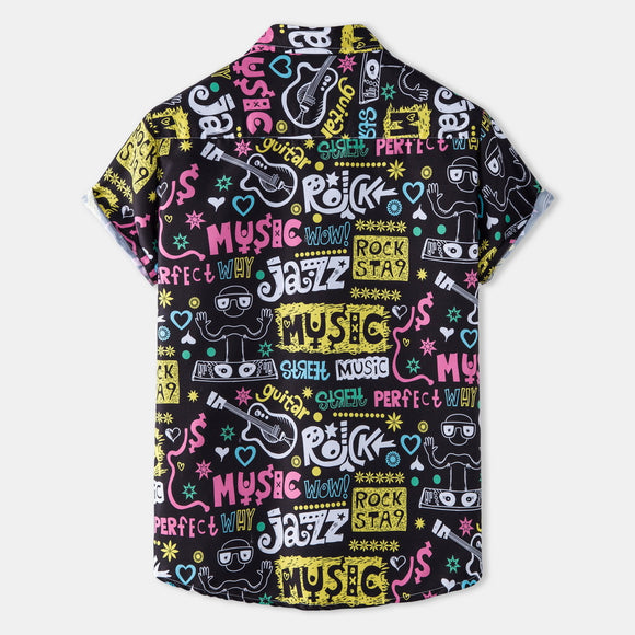 Camisa Hawaiana Floral de Manga Corta para Hombre - Estilo Casual Vacacional