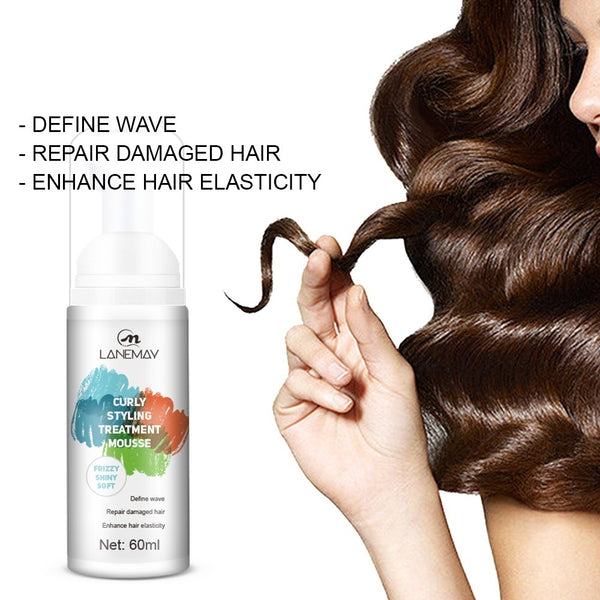 Mousse Moldeador para Cabello Rizado Hidratante Antiencrespamiento