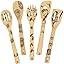 Set de 5 utensilios de cocina de madera Star Wars – Cucharas grabadas estilo quemado, ideal para regalos divertidos y decoración temática - Tekeno