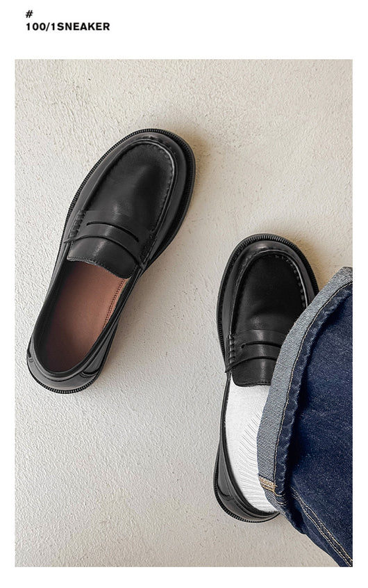 Zapatos Casuales Retro de Negocios para Hombre - Diseño Versátil sin Cordones - Image 11