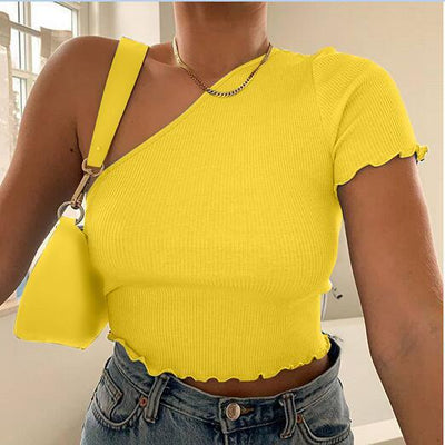 Blusa Manga Corta Ajustada para Mujer - Image 4