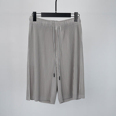 Pantalones Cortos Hombre Plisados Talla Grande Comodidad Casual - Image 4