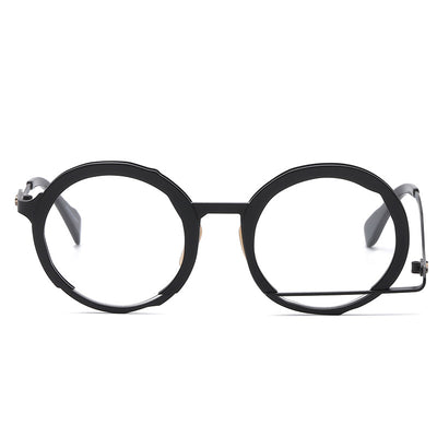 Lentes Graduados Marco Redondo Metálico - Diseño Fashion Versátil - Image 3