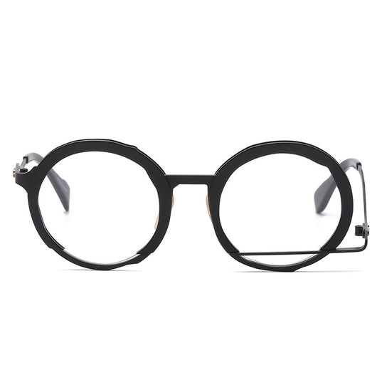 Lentes Graduados Marco Redondo Metálico - Diseño Fashion Versátil - Image 3