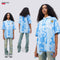 Polo Cuello Alto Estampado Calavera Oversize Manga Corta
