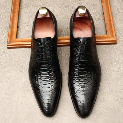 Zapatos Formales de Cuero para Hombre con Punta Afilada - Estilo Británico - Image 2