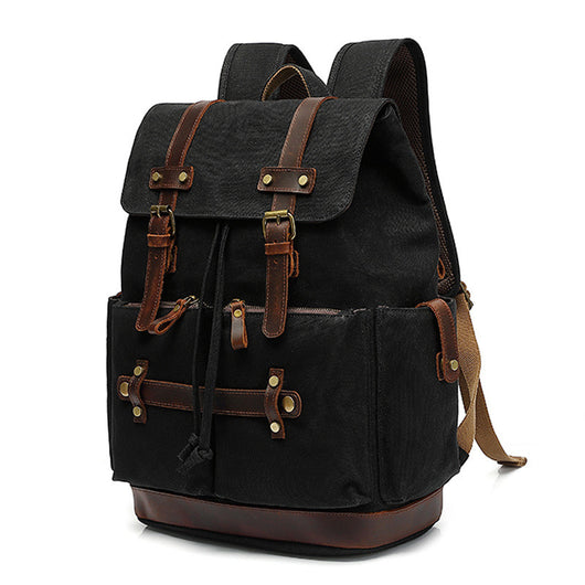 Mochila de Lona Impermeable para Laptop - Estilo Canvas con Tratamiento Ceroso - Image 8