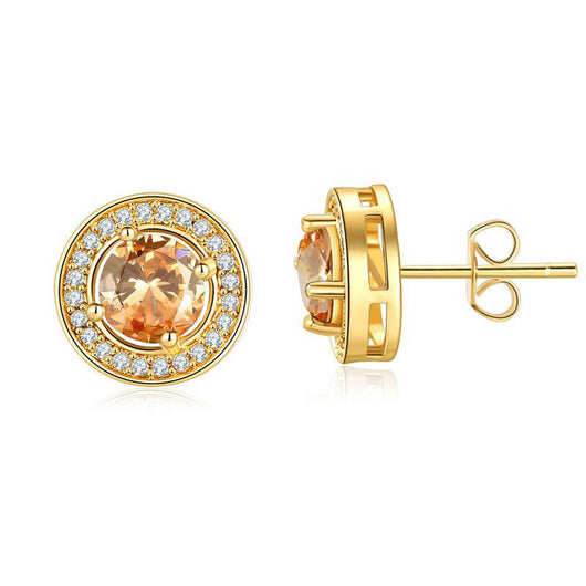 Aretes Hombre Circonita Diamante Completo Cielo Estrellado Redondos - Image 8