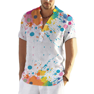 Playera Hombre Estampado Graffiti 3D Verano - Image 5