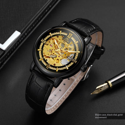Reloj Mecánico Hombre Estilo Europeo Diseño Calado Elegante - Image 18
