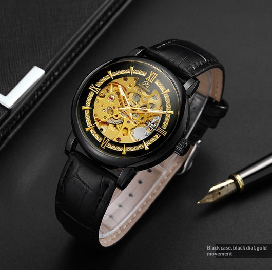 Reloj Mecánico Hombre Estilo Europeo Diseño Calado Elegante - Image 18